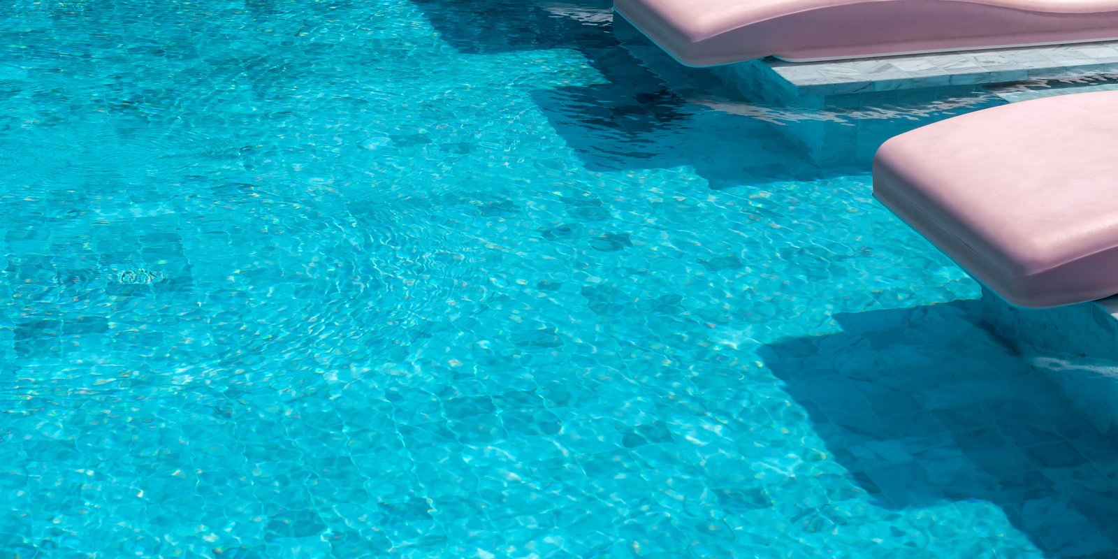 A woman swimming in a pool