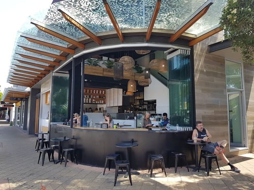 Koto outdoor dining as seen within the bustling streets of Avalon, NSW, Sydney.