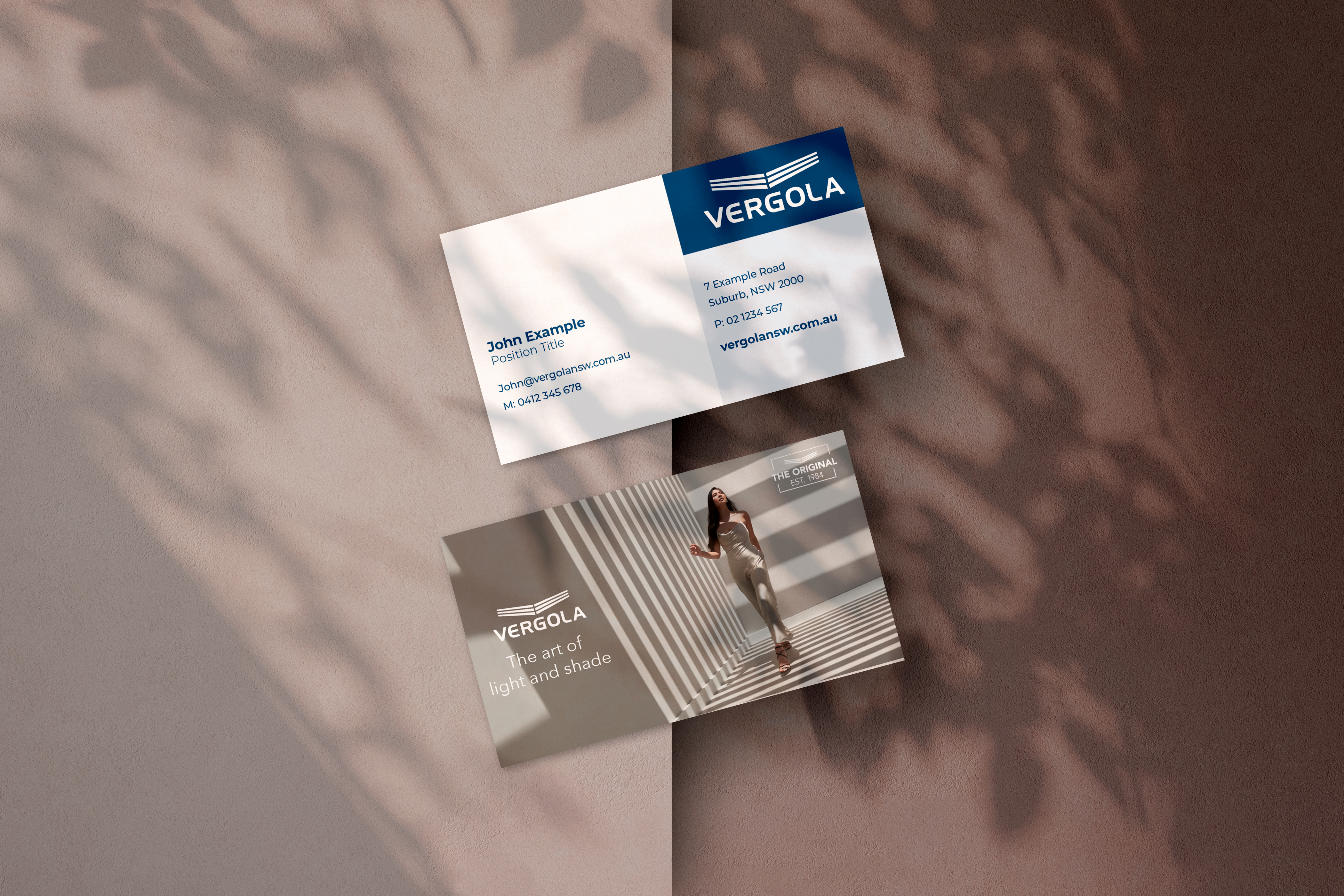 Vergola NSW Brand Identity - Business Cards