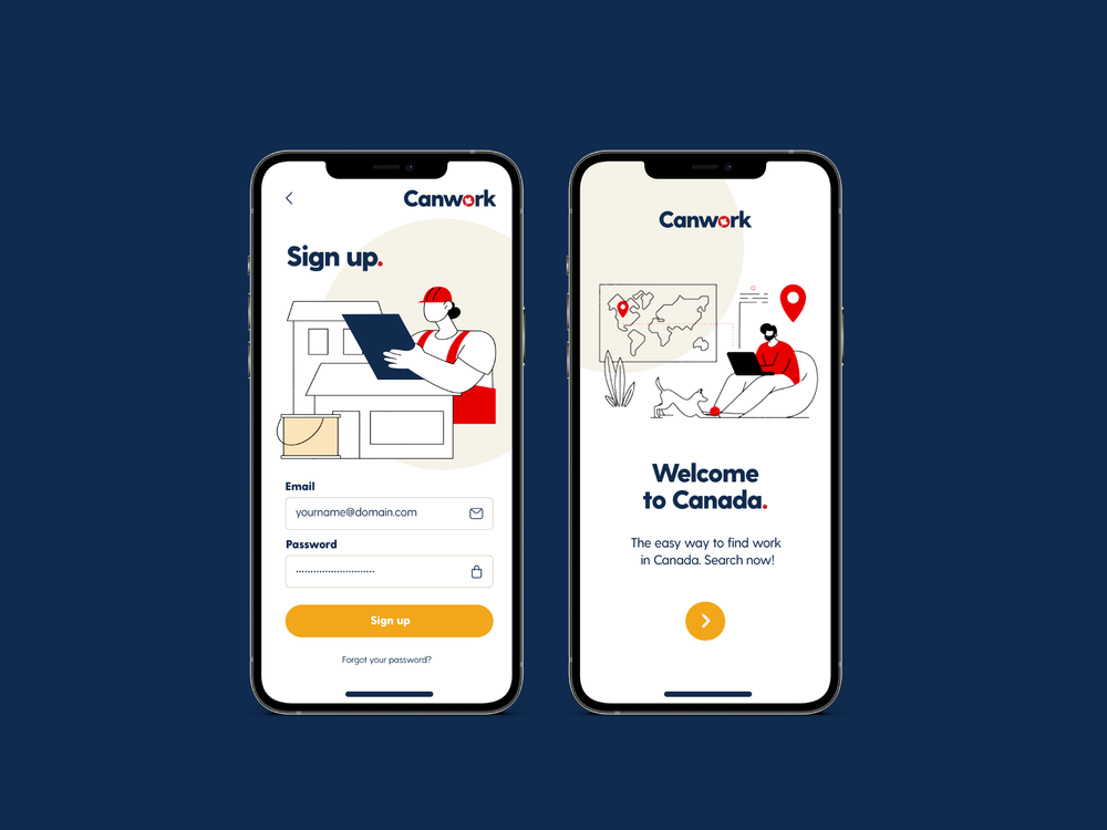 Canwork mobile layout